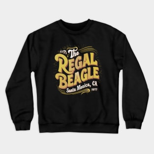 The Regal Beagle Santa Monica White yellow colors Crewneck Sweatshirt